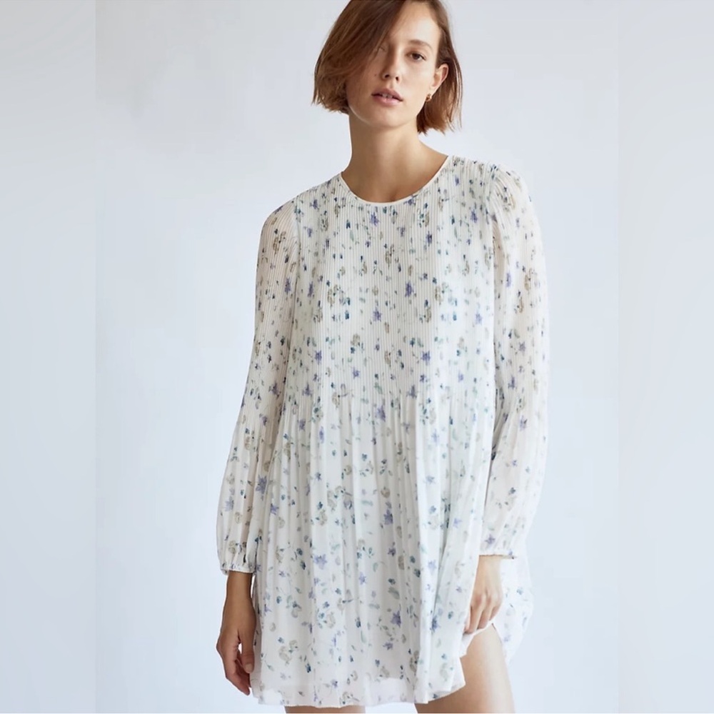 Aritzia Wilfred Daydreamer Mini Dress Spring Medley Floral XS